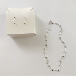 Silver necklaces